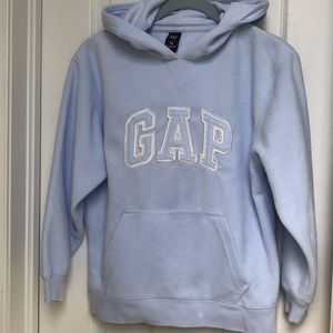 Gap Kids Girl Baby Blue Fleece Hoodie.